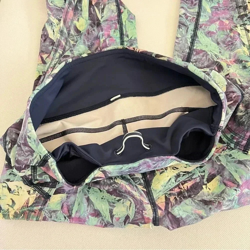 Lululemon Run Top Speed Crop Iridescent Multi Size 6 - Picture 8 of 14